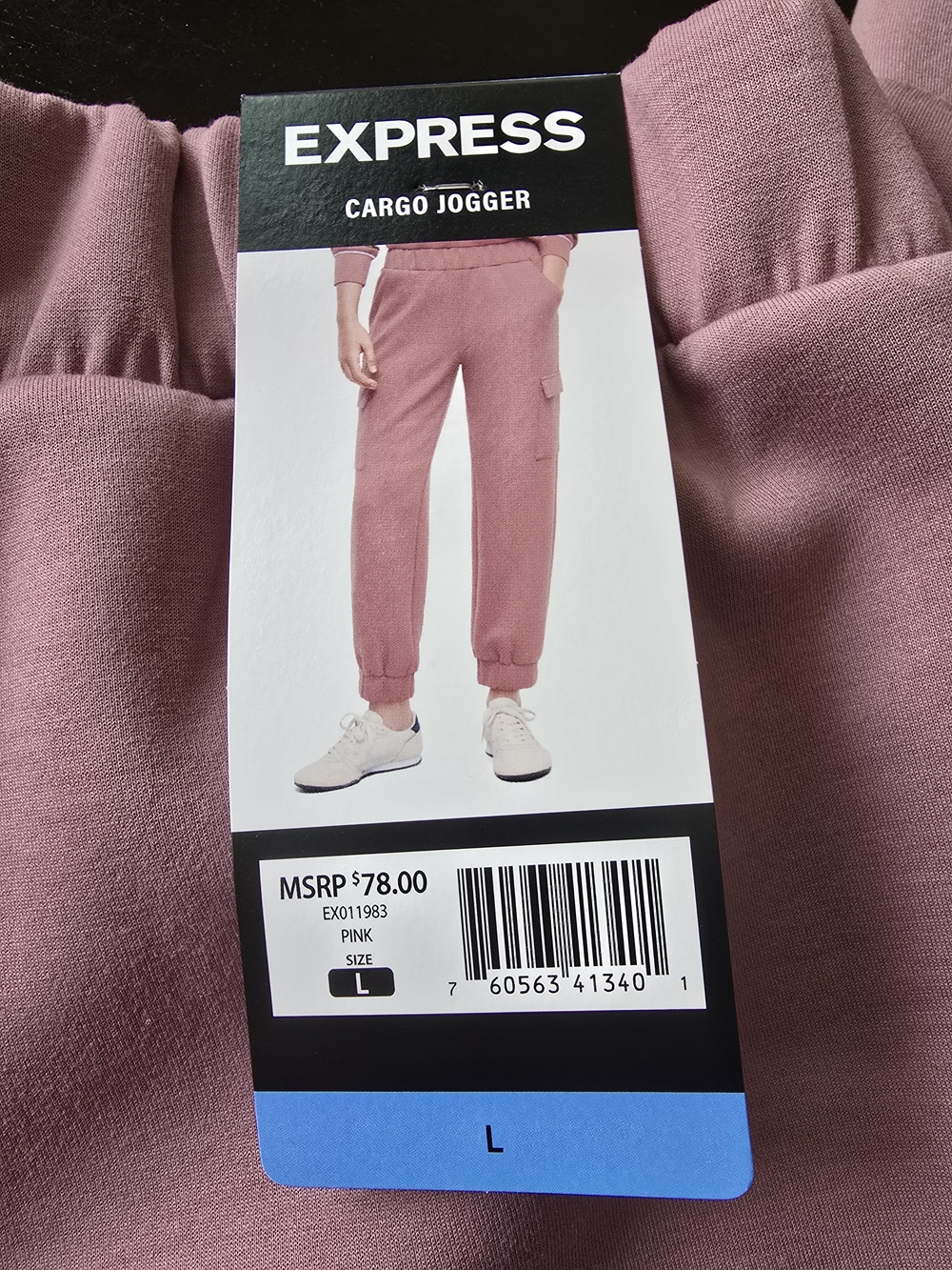 Express Pink Cargo Joggers
